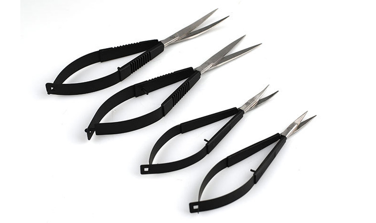 Professional Stainless Steel Micro Angle Scissors super sharp Scissors Straight Cut and Curved Scissors